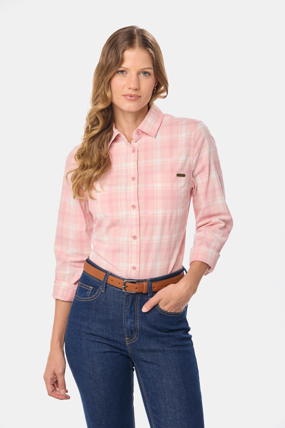 CAMISA A CUADROS Rosado