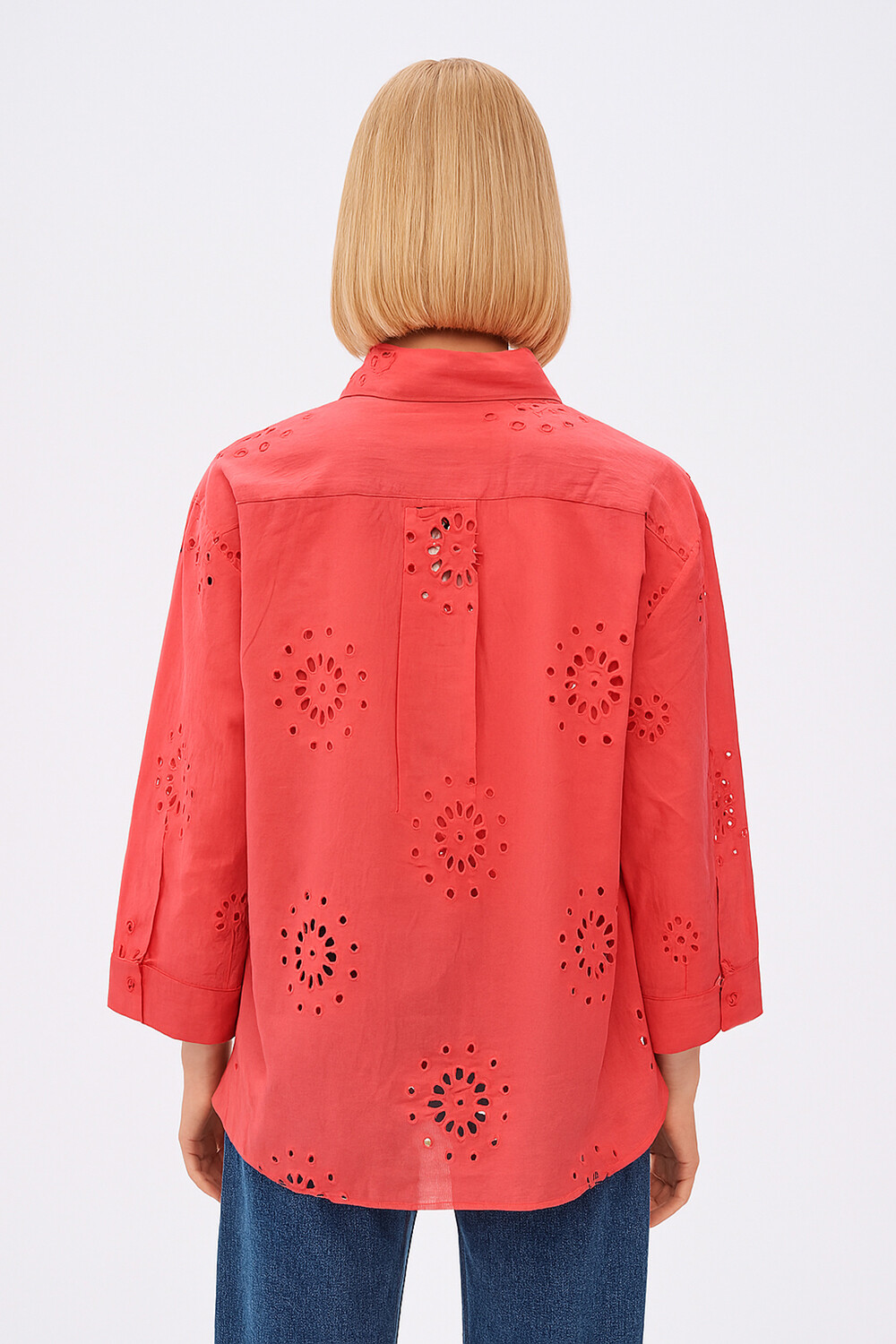 Camisa Bow Coral
