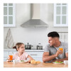 Extractor de cocina Petra Acero Inoxidable Piramidal ac. inox. de pared Extractor De Cocina Petra Acero Inoxidable Piramidal Ac. Inox. De Pared