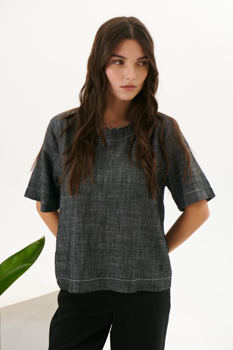 BLUSA LINO EMMA NEGRO