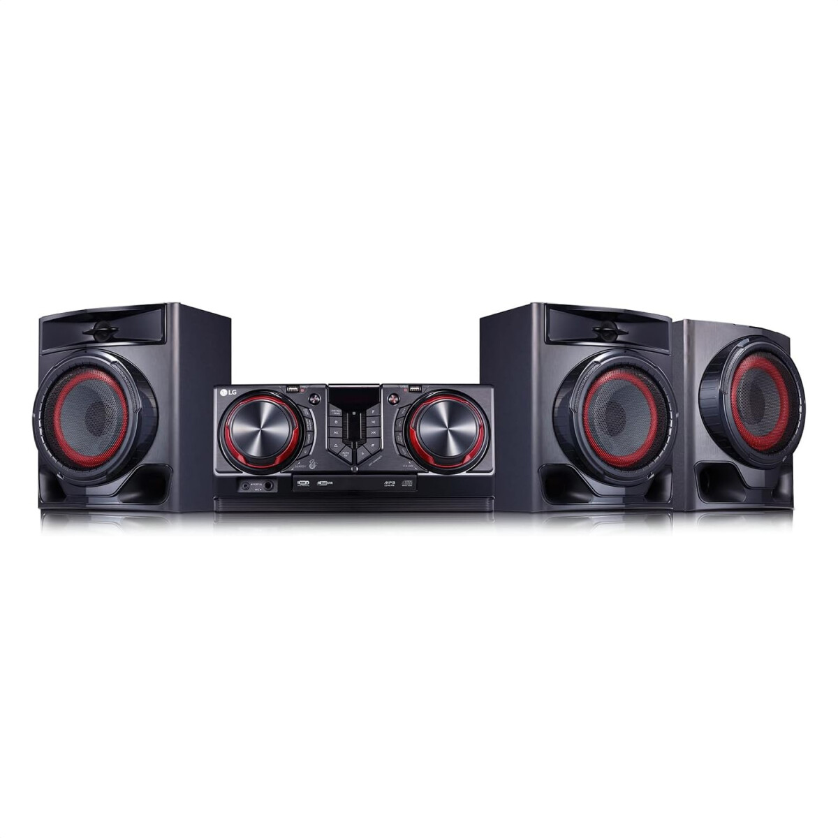 Minicomponente Lg Cj45 Xboom - MINICOMPONENTE LG XBOOM CJ45 NEGRO ROJO 