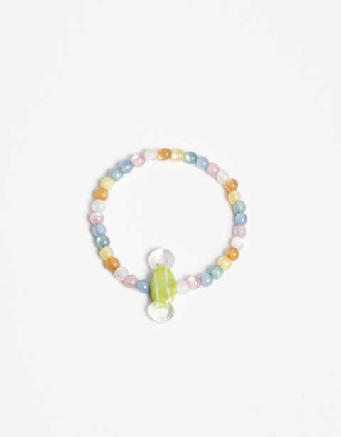 Pulseras Elásticas Canutillos Pulsera Elástica Beads Para Niñas - Combinacion Multicolor