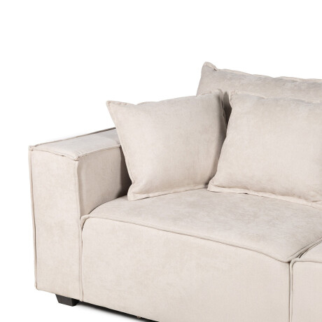 Sofá Modular Maia (2 módulos) - Tela Microfibra 12072 (Beige)
