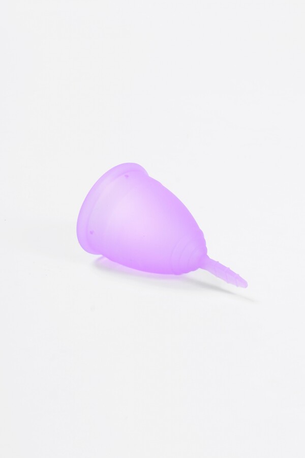 Copa menstrual de silicona violeta