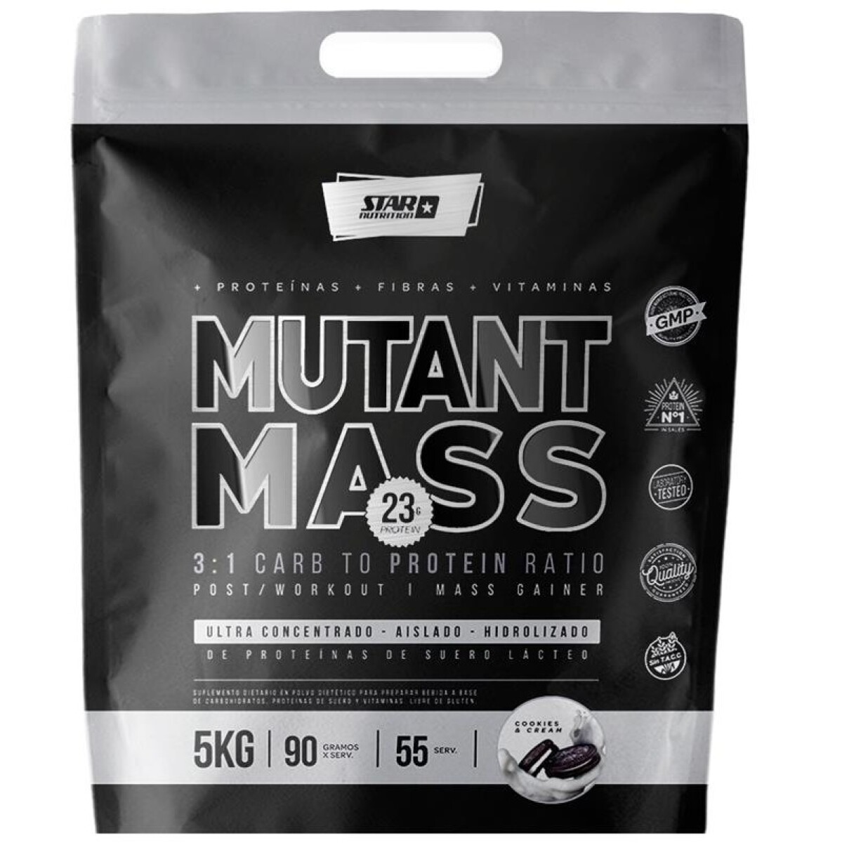 Mutant Mass Star Nutrition Cookies And Cream 5 Kgs. 