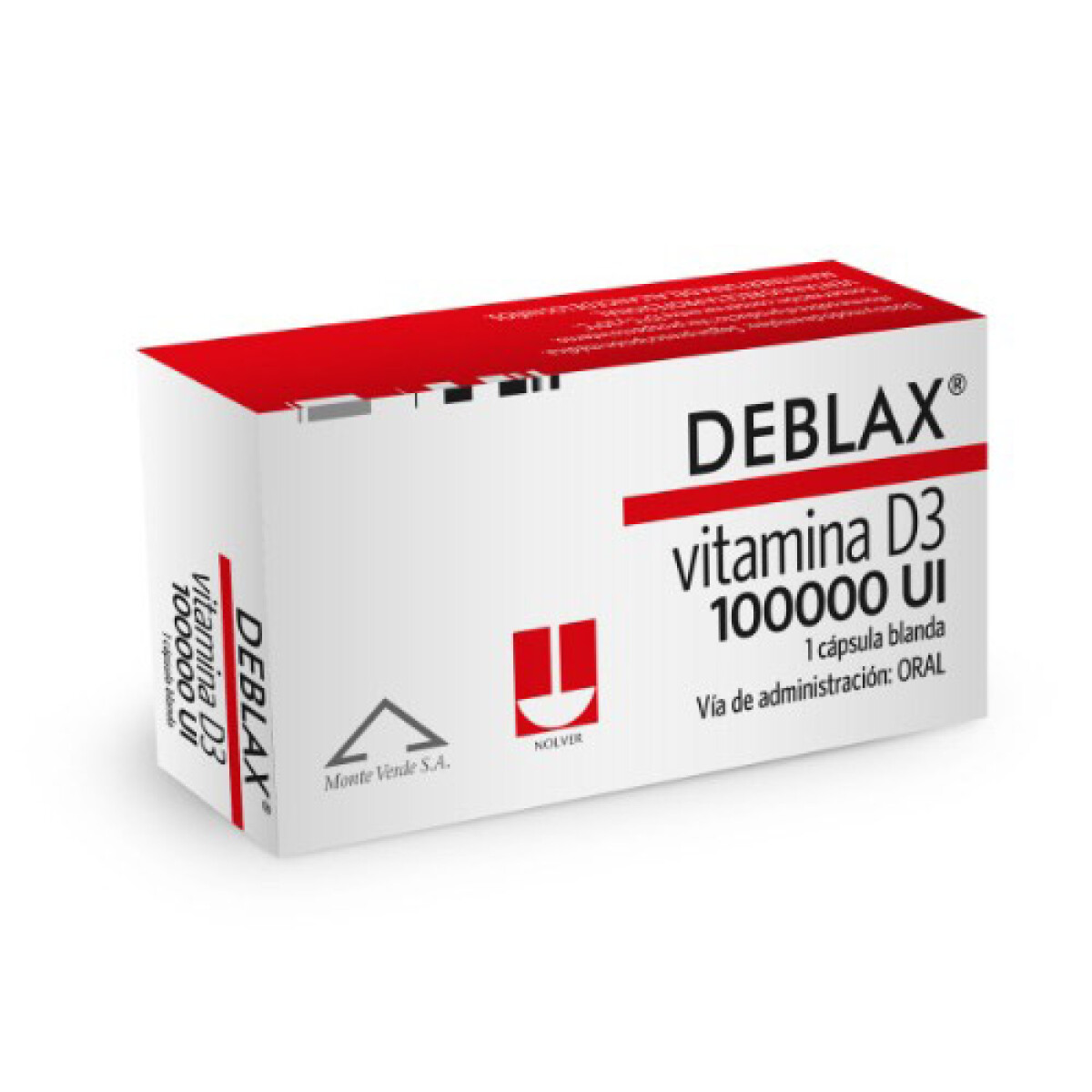 Deblax D3 100.000 UI 1 Cápsula Blanda – Suplemento de vitamina D 