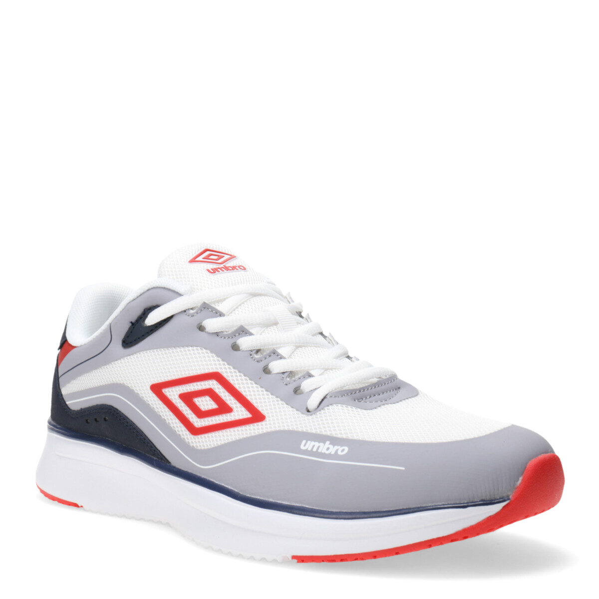 Championes de Hombre Umbro Ripley - Blanco - Gris - Rojo 