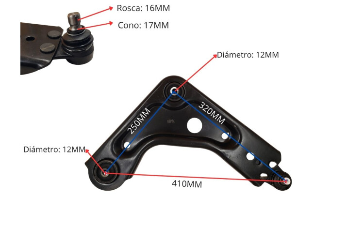 Parilla De Suspension Delantera Ford Ka 96-07 Der Parilla De Suspension Delantera Ford Ka 96-07 Der