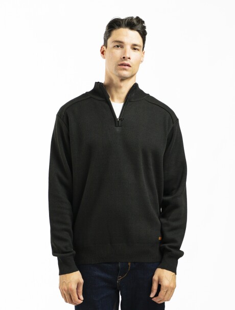 Sweater Medio Cierre Porto Negro