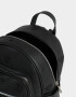 Mochilas Urbanas Mochila De Cuerina Con Relieve - Negro