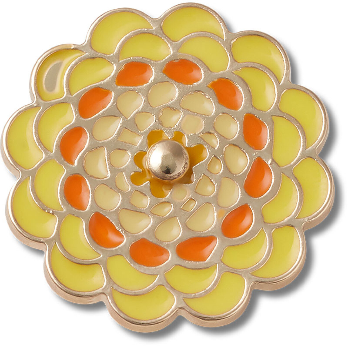 Jibbitz™ Charm Yellow Spinner Flower - Multicolor 