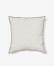 Almohadón Sinet de lino blanco con bordado negro 45 x 45 cm