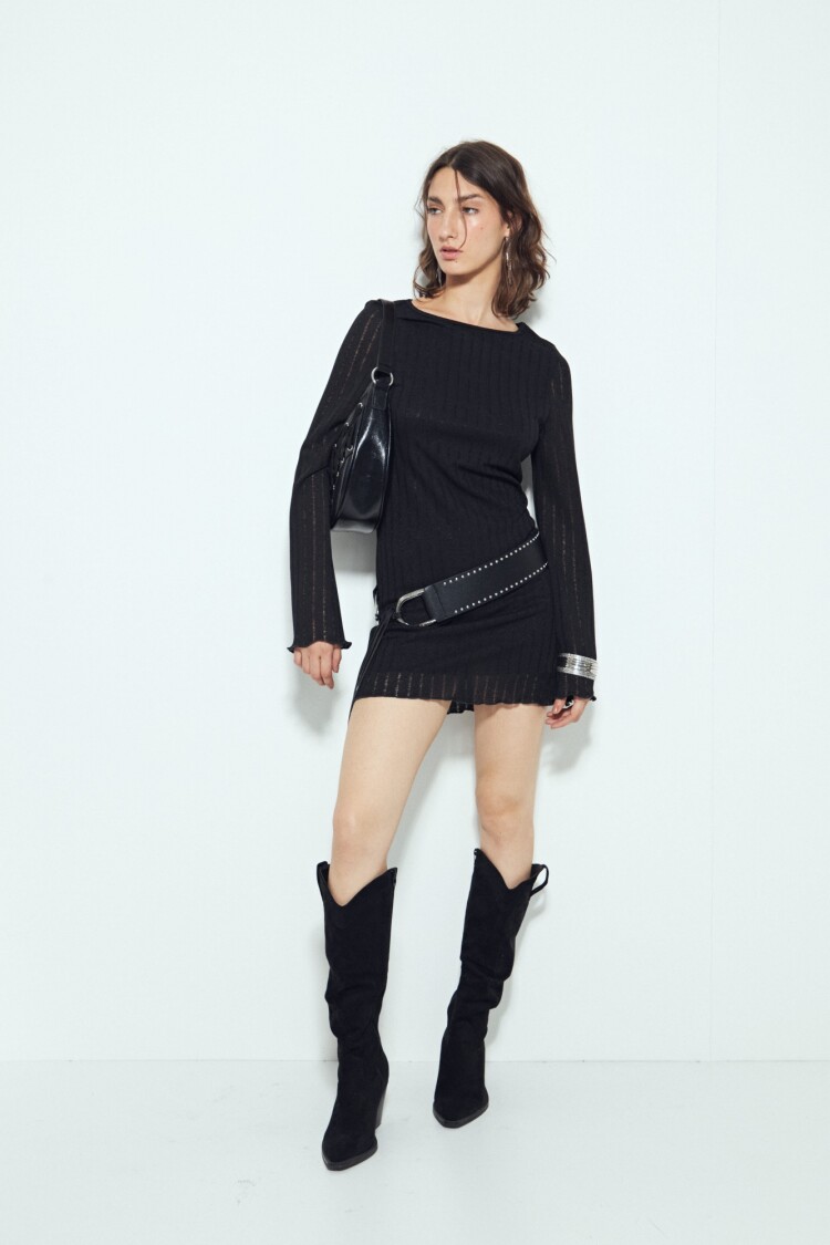 VESTIDO MERGE Negro