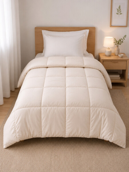 ACOLCHADO 1 PLAZA BEIGE