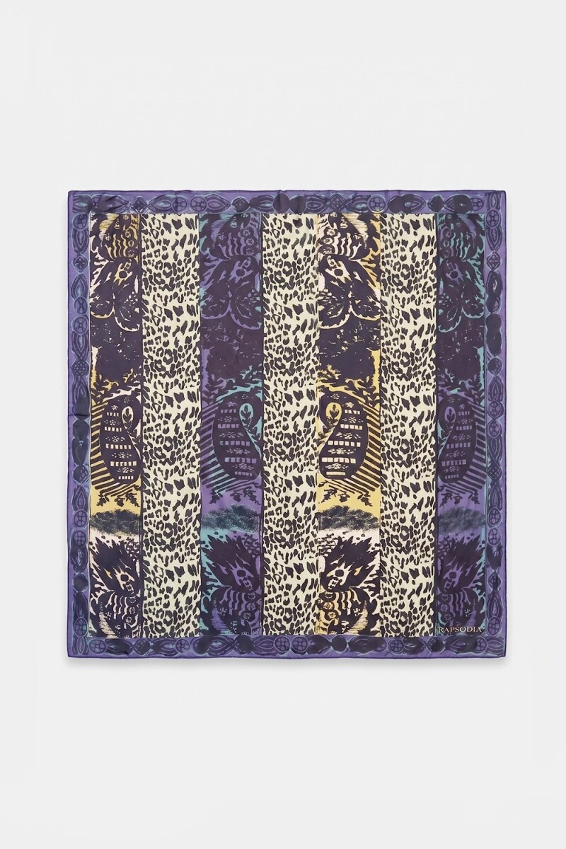 PAÑUELO ANIMAL BLOCK 70x70 Multicolor