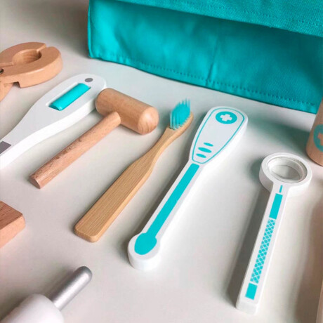 Juego Set Doctor Y Dentista Niños De Madera Maletín Juego Set Doctor Y Dentista Niños De Madera Maletín