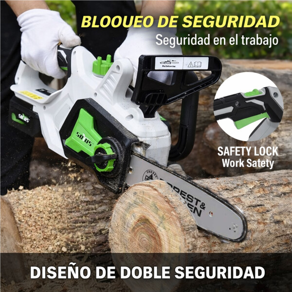 Motosierra Fyg 12" 20v Batería 2ah Cargador MOTOSIERRA ELECTRICA 12 FOREST E912C1