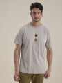 T-SHIRT ESTAMPA FICO CEMENTO