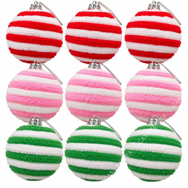 Esferas Candy de Navidad x 9 Und Esferas Candy de Navidad x 9 Und