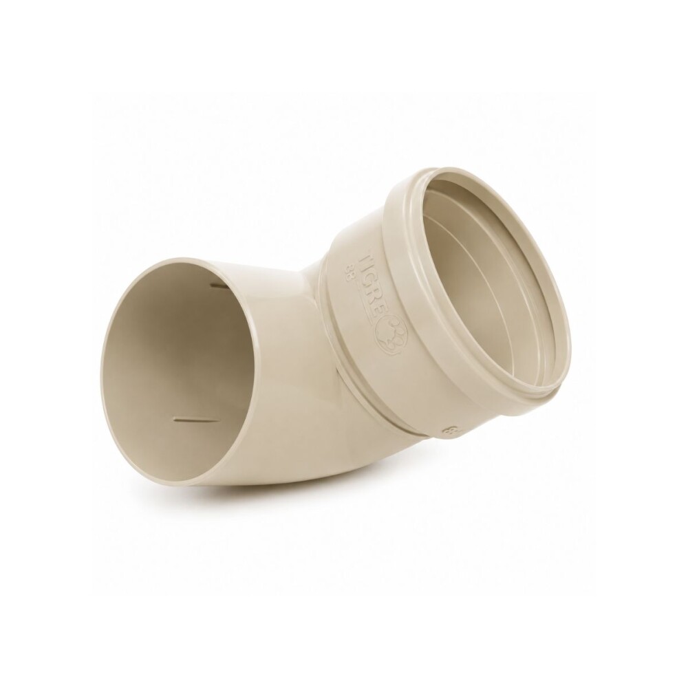 Codo transición beige para canaleta Aquapluv TIGRE Codo Transición Beige Para Canaleta Aquapluv Tigre