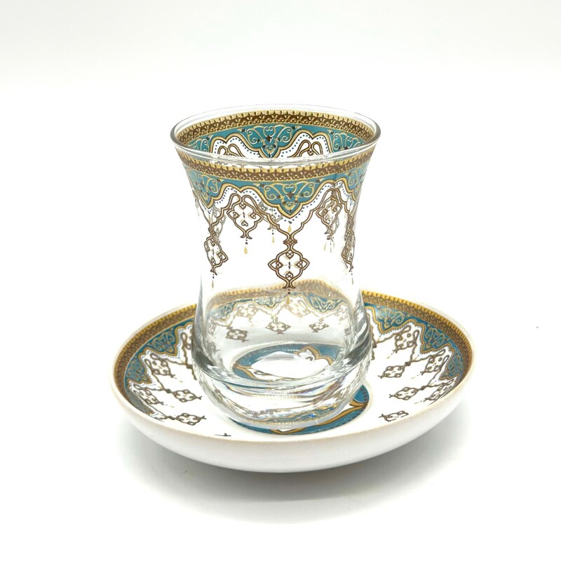 Vaso de té plato cerámica x1 Modelo 4