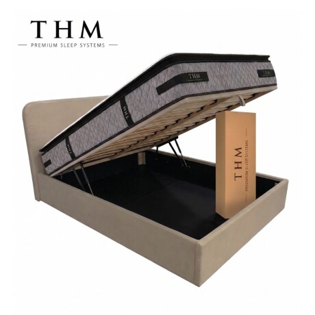 Sommier baul 2 plazas THM Hybrid Platinum con respaldo Sommier baul 2 plazas THM Hybrid Platinum con respaldo