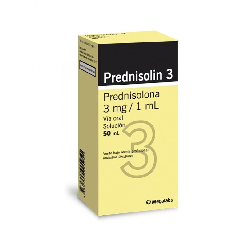 Prednisolin 3 Suspensión 50 Ml. Prednisolin 3 Suspensión 50 Ml.