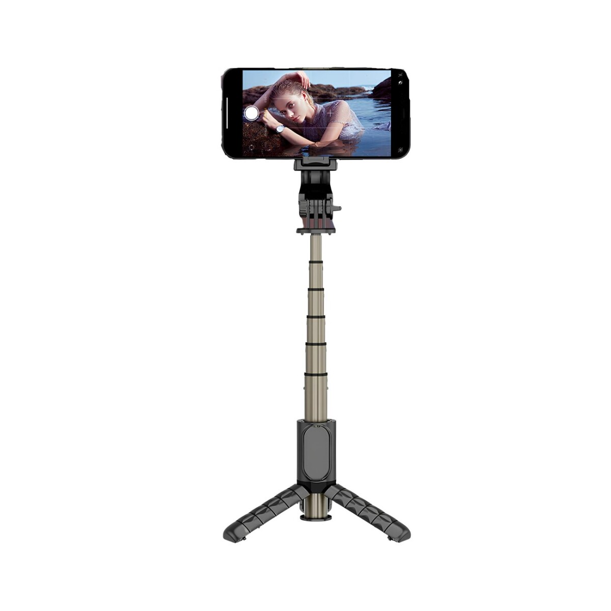 TRIPOD STAND DEVIA MULTI-FUNCTIONAL SELFIE BAR WITH FILL-IN LIGHT Black