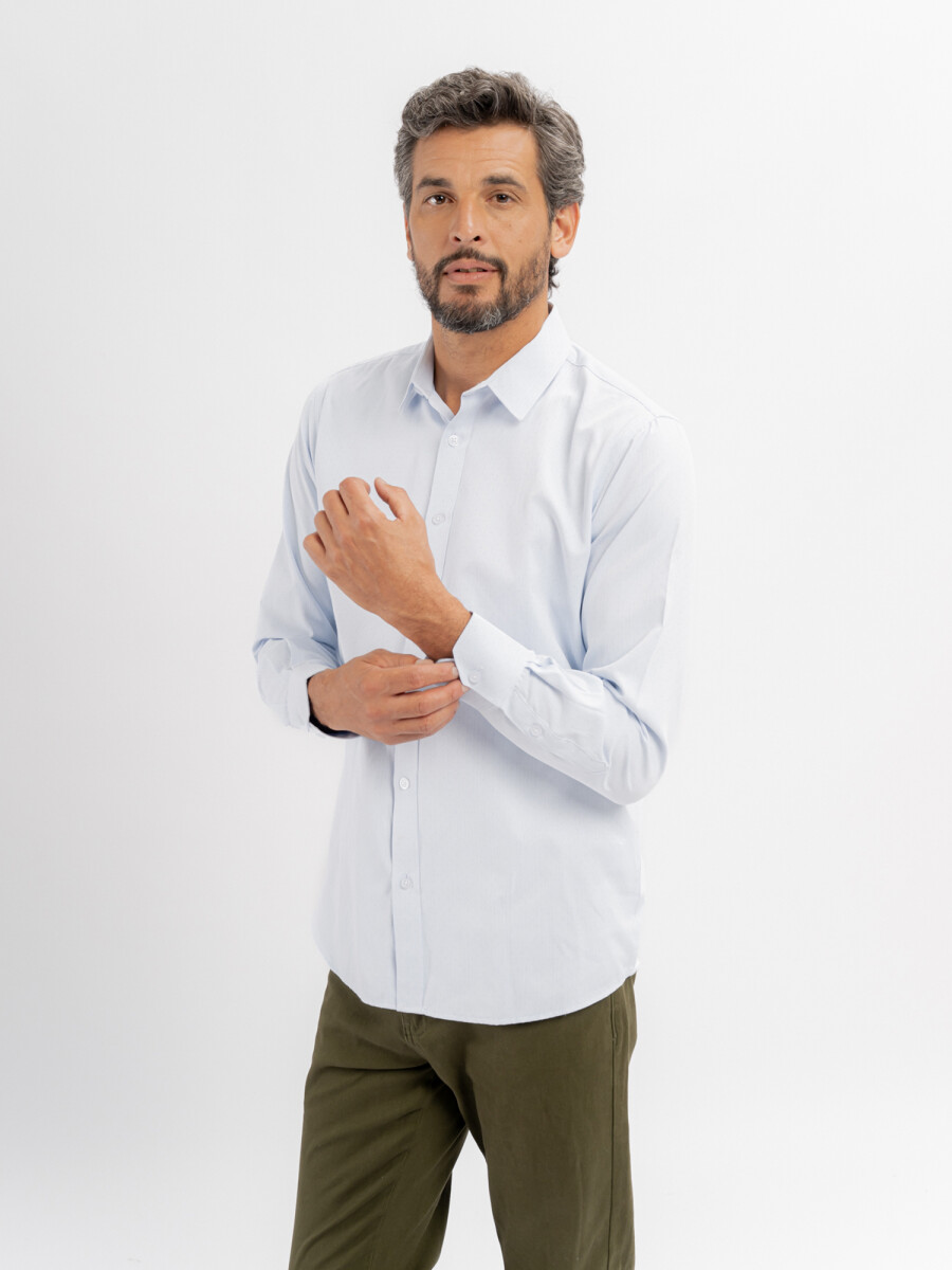 Camisa m/l Montecarlo - celeste 