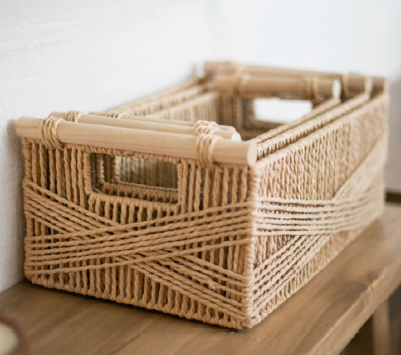 Cesto Fibras Naturales L 