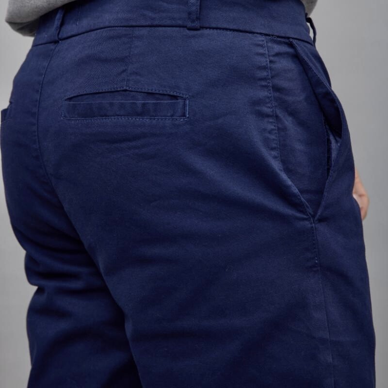 Pantalón de gabardina sport Azul Marino