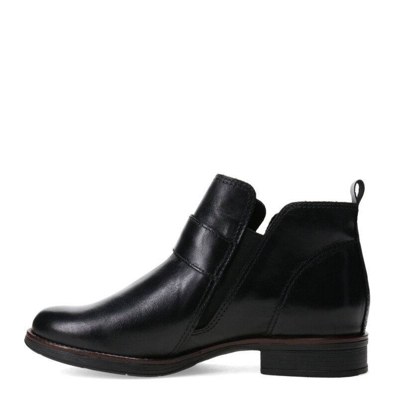 Botas de Mujer Bottero Caña Baja de Cuero Negro