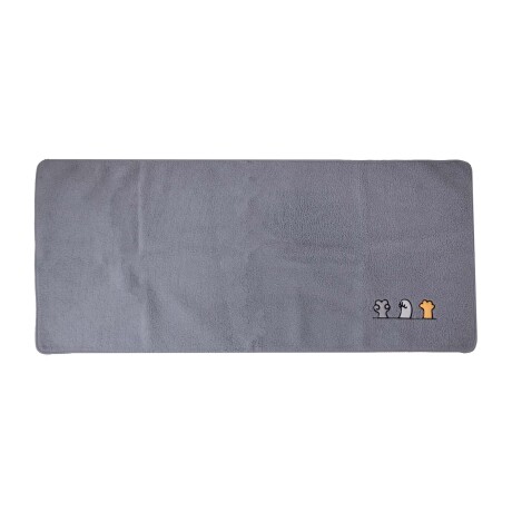 MAT MASCOTAS POLIESTER GRIS CON ANTIDESLIZANTE