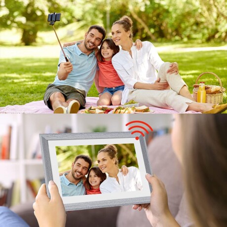 Porta Retrato Digital Smart Wifi 10 Pulgadas GRIS