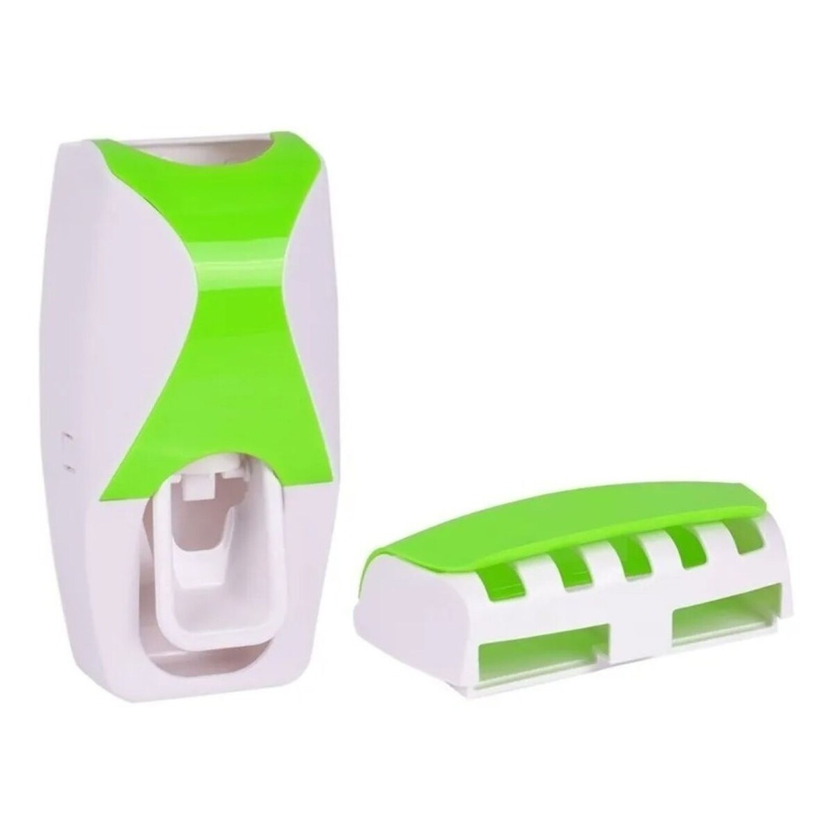 Dispensador Automatico Porta Cepillo Y Pasta Dental - Color Variante Verde 