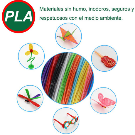 Set X40 Rollos Filamentos P/ Lápiz 3d 3mts Pla 1.75mm Jug026002-rep