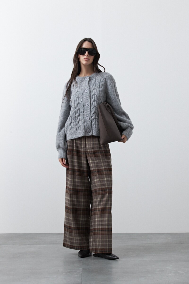 CARDIGAN BOREAL Gris Melange