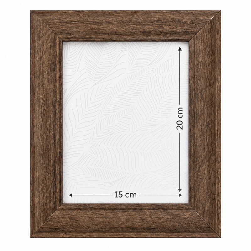 Portarretrato en MDF 15x20cm Marron Oscuro