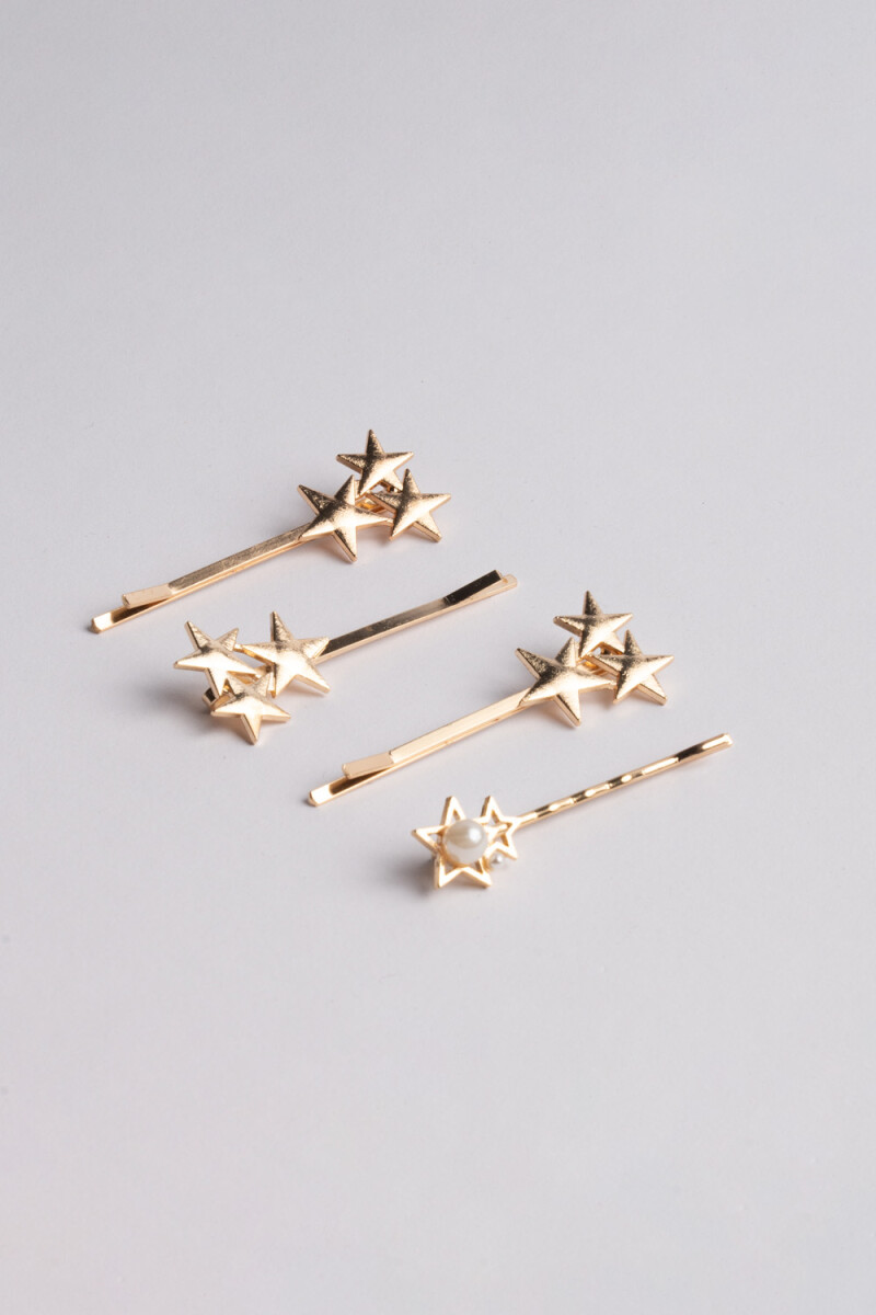 Set X4 Ondulines Metal Estrellas - Estrellas doradas 