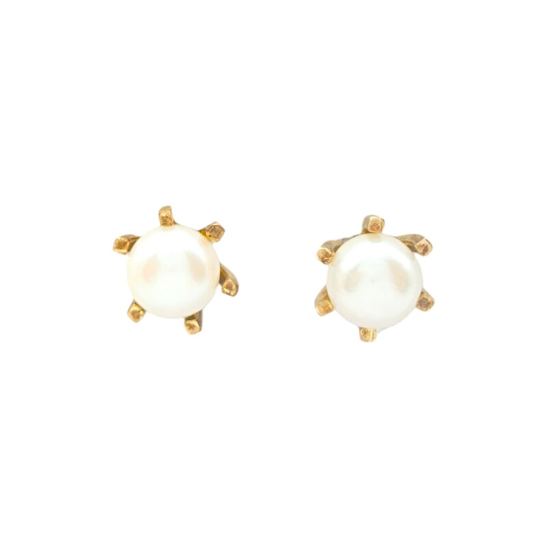 Caravanas Perlas- Oro bajo - Perla española- CA8234 conperla