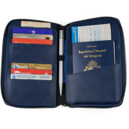 Billetera Baleine Passaport Cover - Azul Billetera Baleine Passaport Cover - Azul