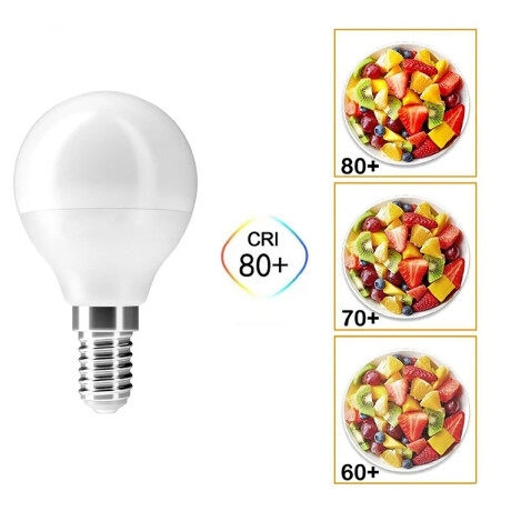 LLG4515 Lámpara LED G45 E14 5W Luz Cálida