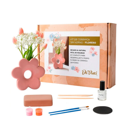 Kit de Ceramica Da Vinci Florero Flor