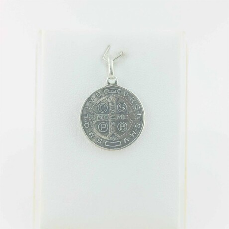 Medalla de plata 925. San Benito. Medalla de plata 925. San Benito.
