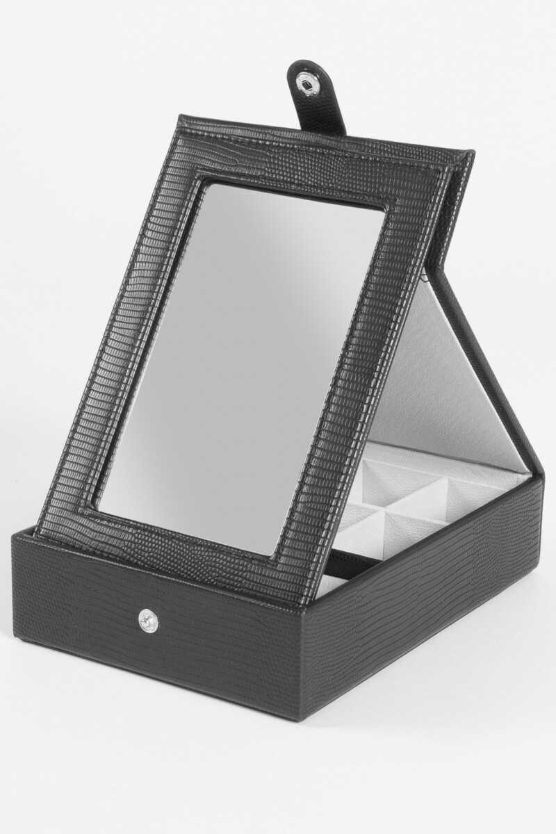 Alhajero organizador con espejo negro