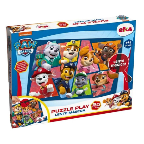 Rompecabezas Elka Paw Patrol con Lente Magica 60pcs Rompecabezas Elka Paw Patrol con Lente Magica 60pcs