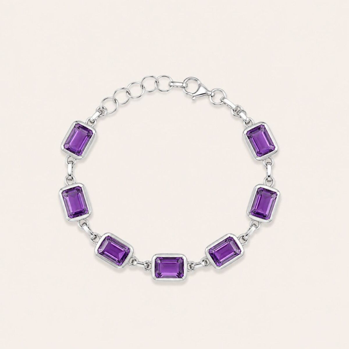 Pulsera Burkina Nª2 Amatista - Plata 925 