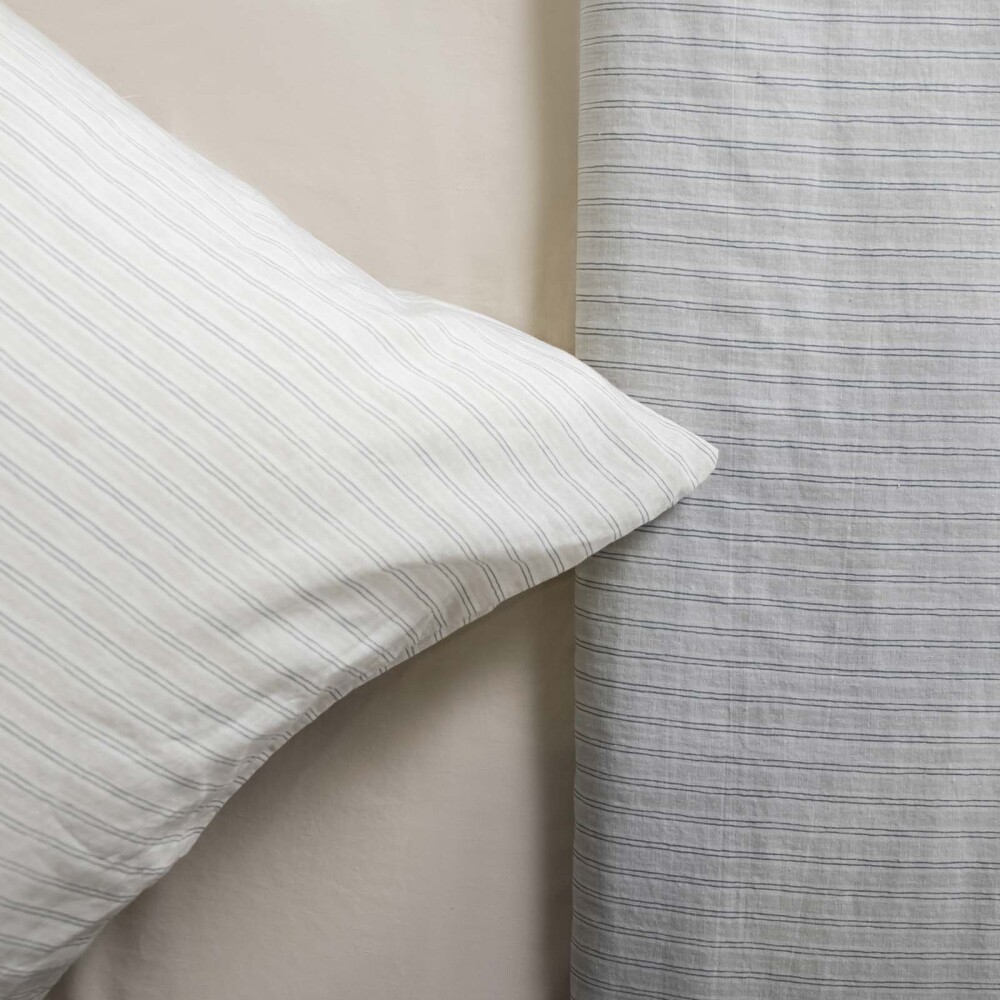 JGO SÁBANAS STRIPE, 2 PLAZAS ALGODON 180H GARMENT WASHED