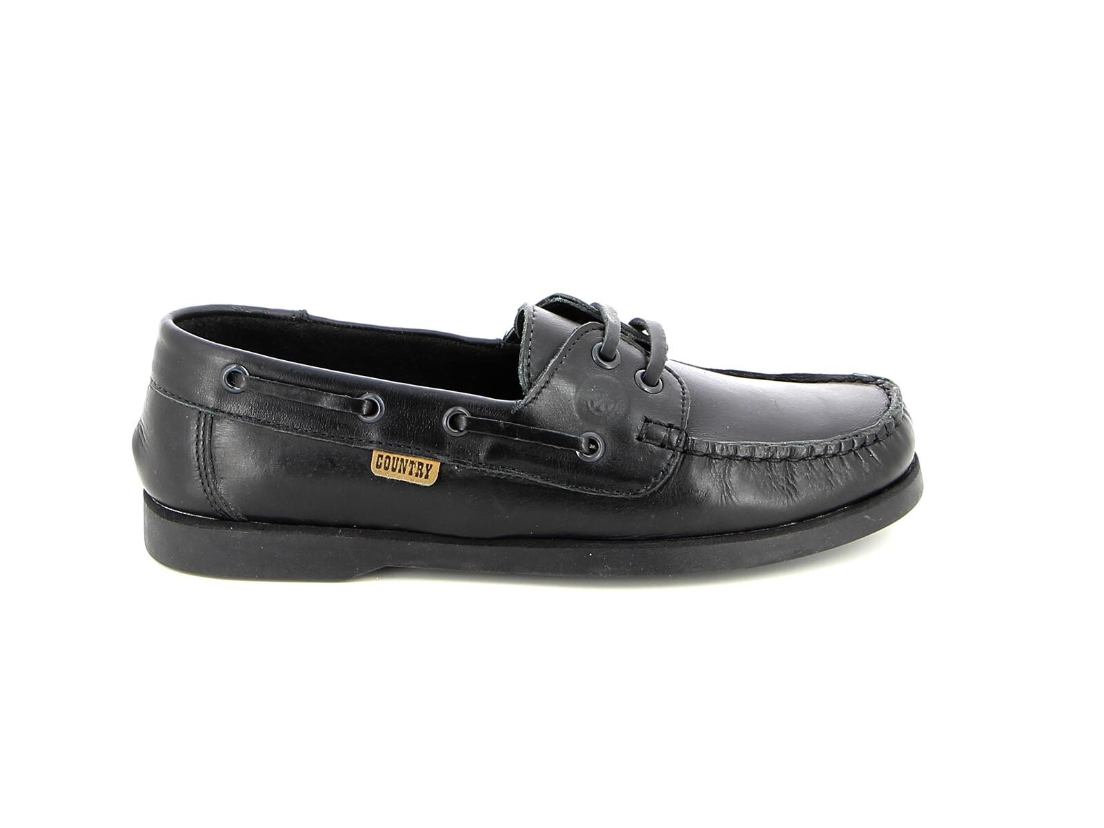 Zapato Country de Hombre Nautico Acord. Cuero 2529 - Negro 