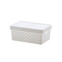 CAJA CESTO ORGANIZADOR QUADRATTA 39X29X14CM Sin color